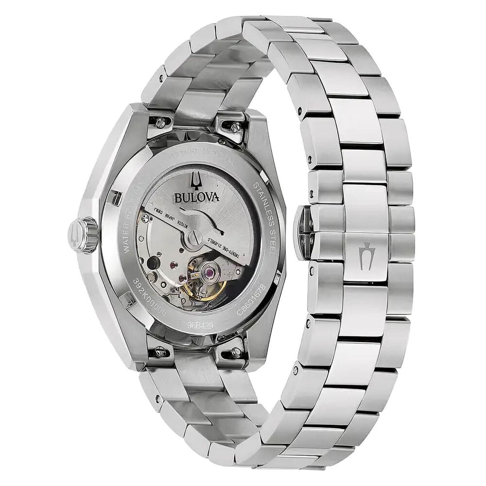Bulova Surveyor 39mm Green Dial Steel Bracelet Watch image number 2