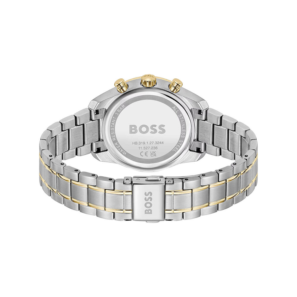 BOSS Grand Tour 38mm Green Dial Two-Tone 5Link Steel Bracelet Watch image number 2