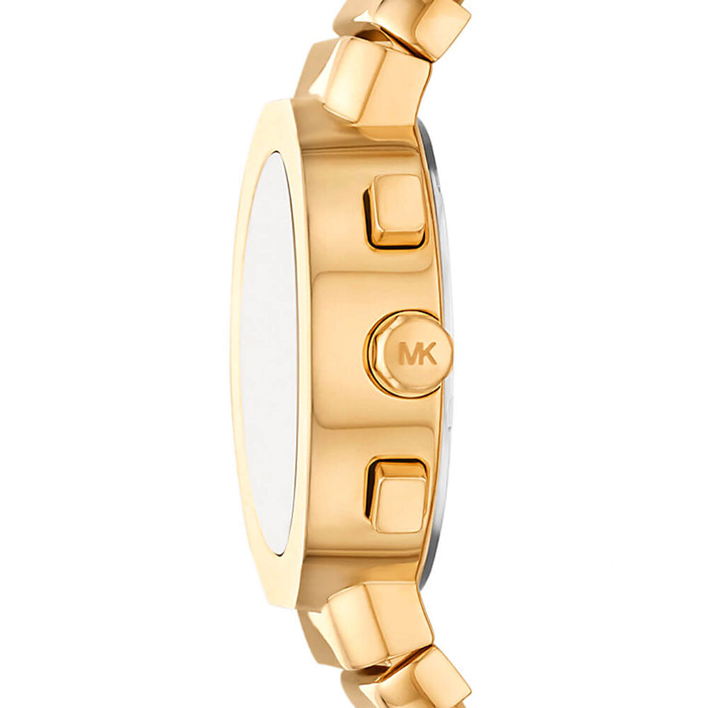 Michael Kors Gramercy Chronograph 36mm Gold Dial Stainless Steel Bracelet Watch image number 1