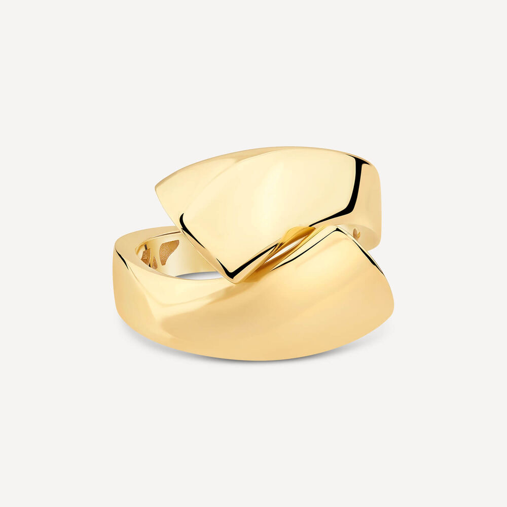 9ct Yellow Gold Polished Twist Ring image number 2