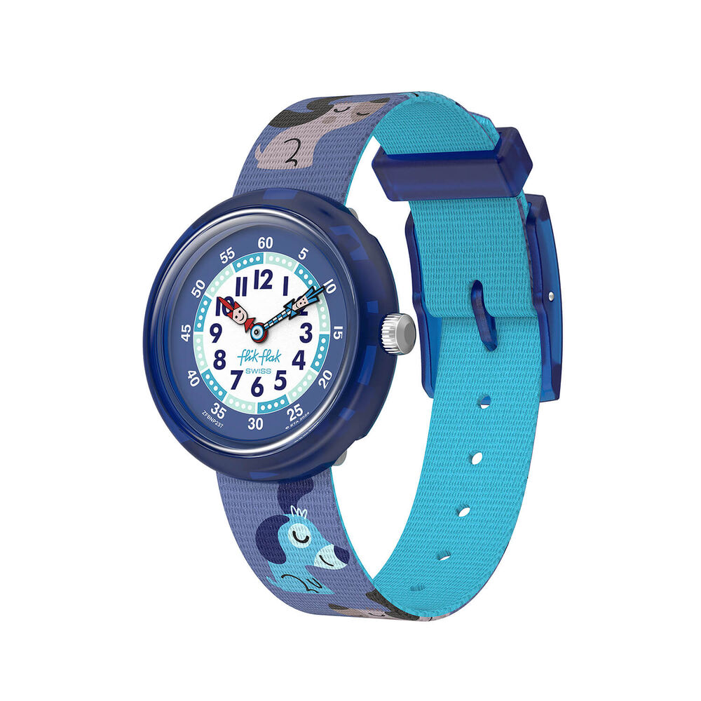 FLIK FLAK Cutie Puppy 31.85mm Blue Dial Quartz Kids Watch image number 0