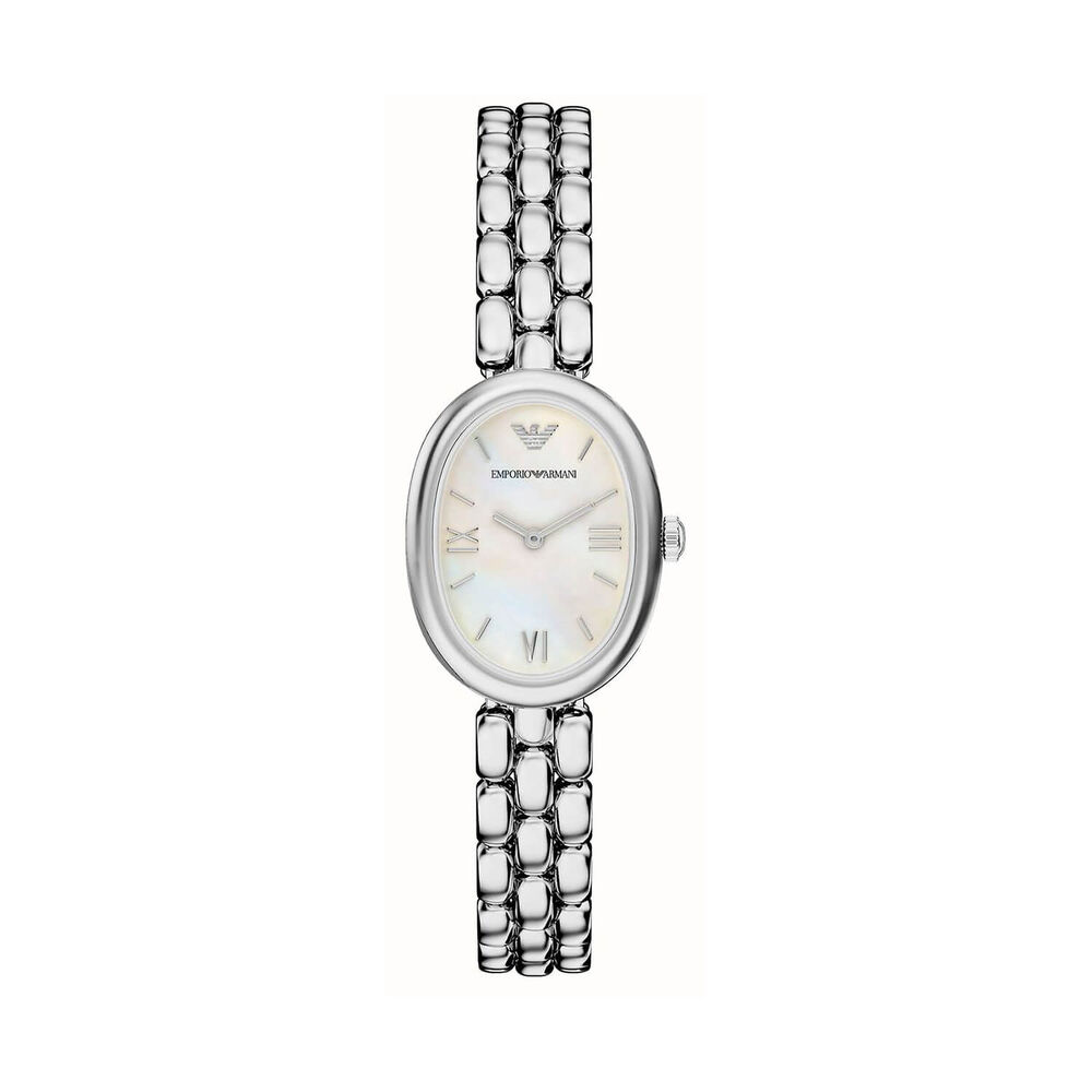 Emporio Armani Sinfonia 22x28mm Mother of Pearl Dial Stainless Steel Bracelet Watch