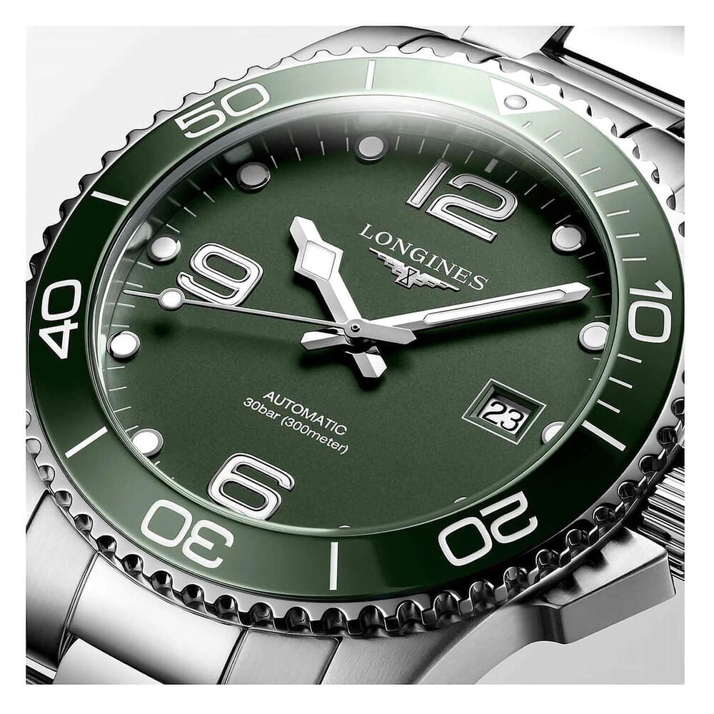 Longines Diving HydroConquest Sports 41mm Khaki Khaki Steel Watch