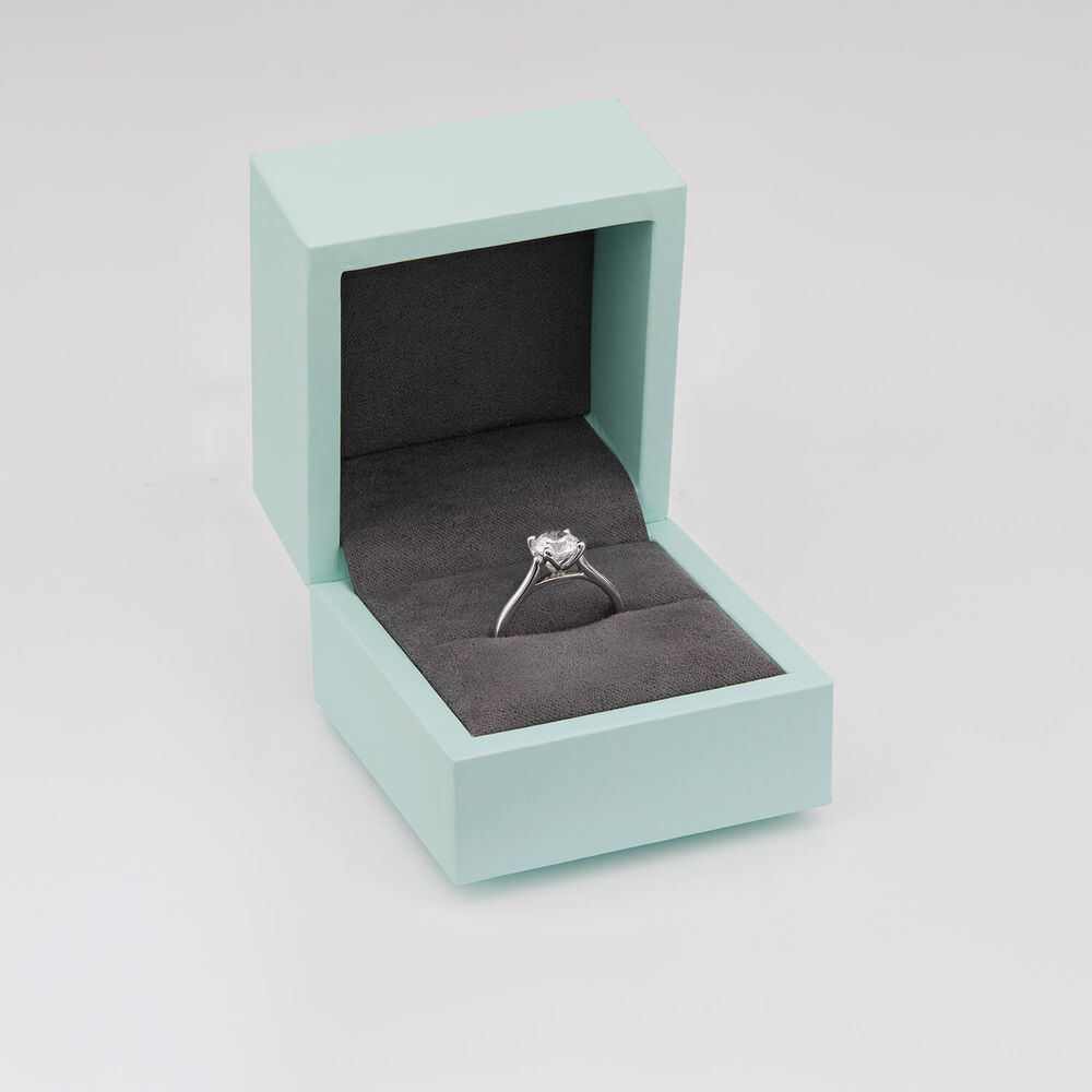 Born Platinum Lab Grown 1.20ct Round Brilliant Diamond Ring image number 4