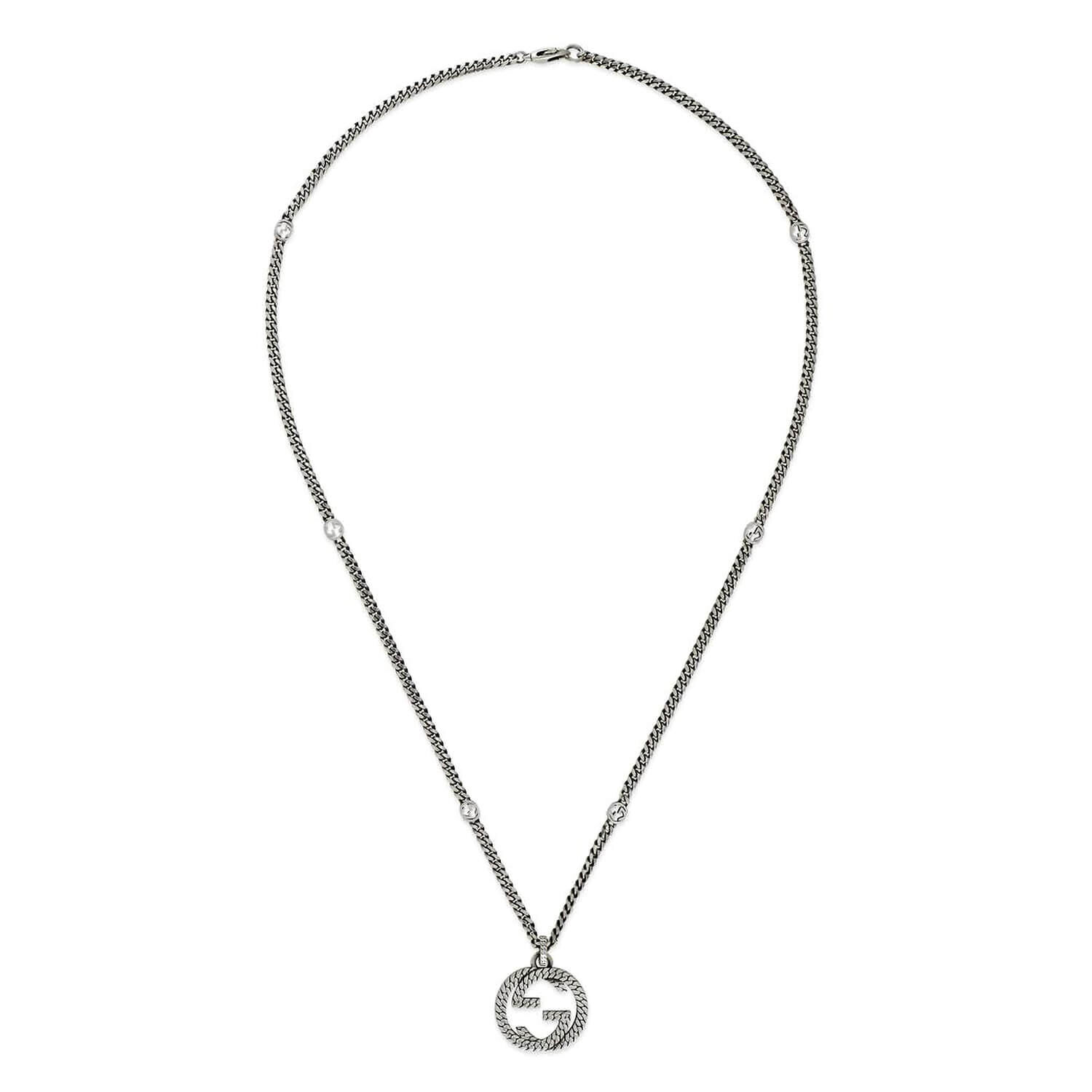 Gucci Women's GG Marmont Key Necklace in Silver Gucci