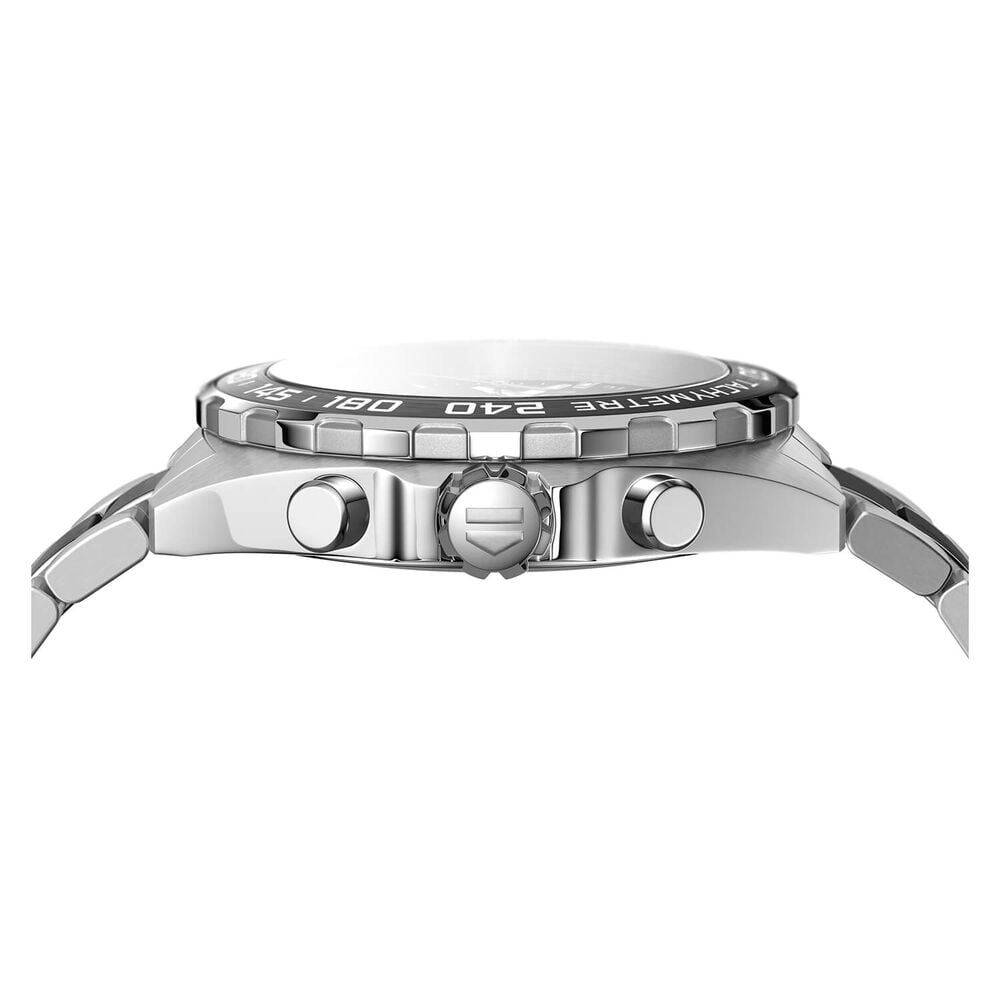 Tag F1 Grey Chronograph Dial Grey Ceramic Stainless Steel Bracelet