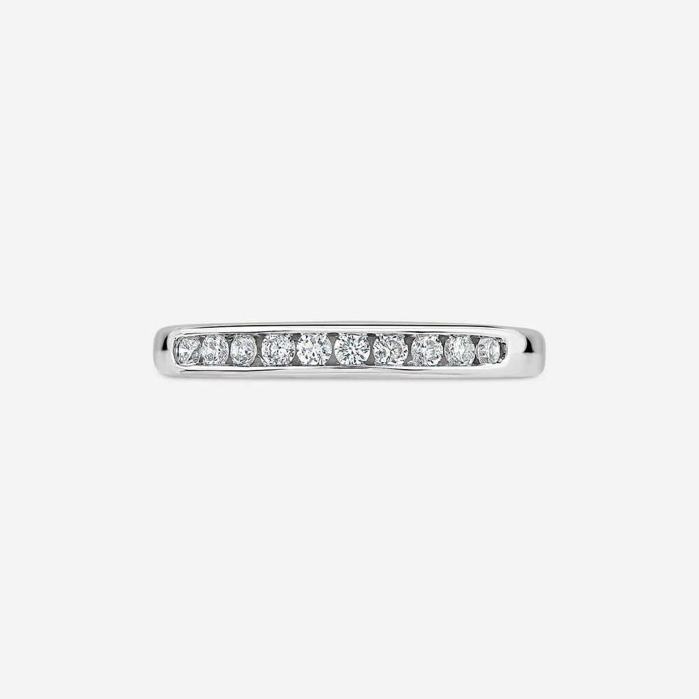 18ct White Gold Eternity Ring image number 1