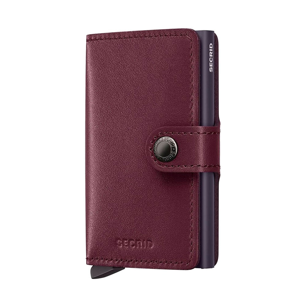 Secrid Original Cranberry Leather Miniwallet image number 0