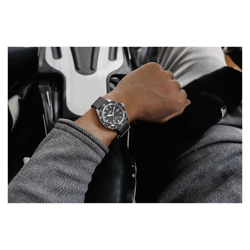 Certina DS Super PH500M 43mm Black Dial Black Bezel Steel Case NATO Strap Watch image number 13