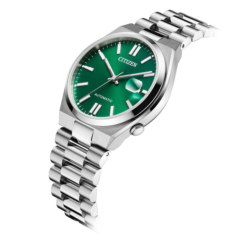 Citizen Tsuyosa 40mm Green Dial Steel Case Bracelet Watch image number 3