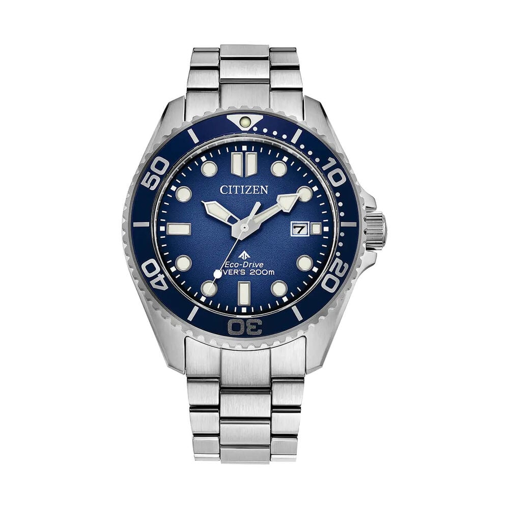 Citizen Promaster Diver 44mm Blue Dial Stainless Steel Bracelet Watch