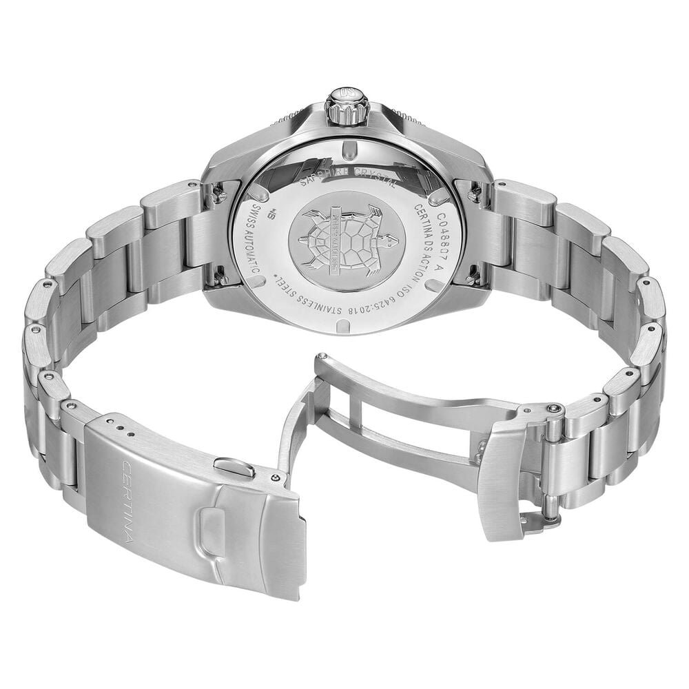 Certina DS Action Diver Powermatic 80 38mm Black Dial Steel Bracelet Watch image number 3