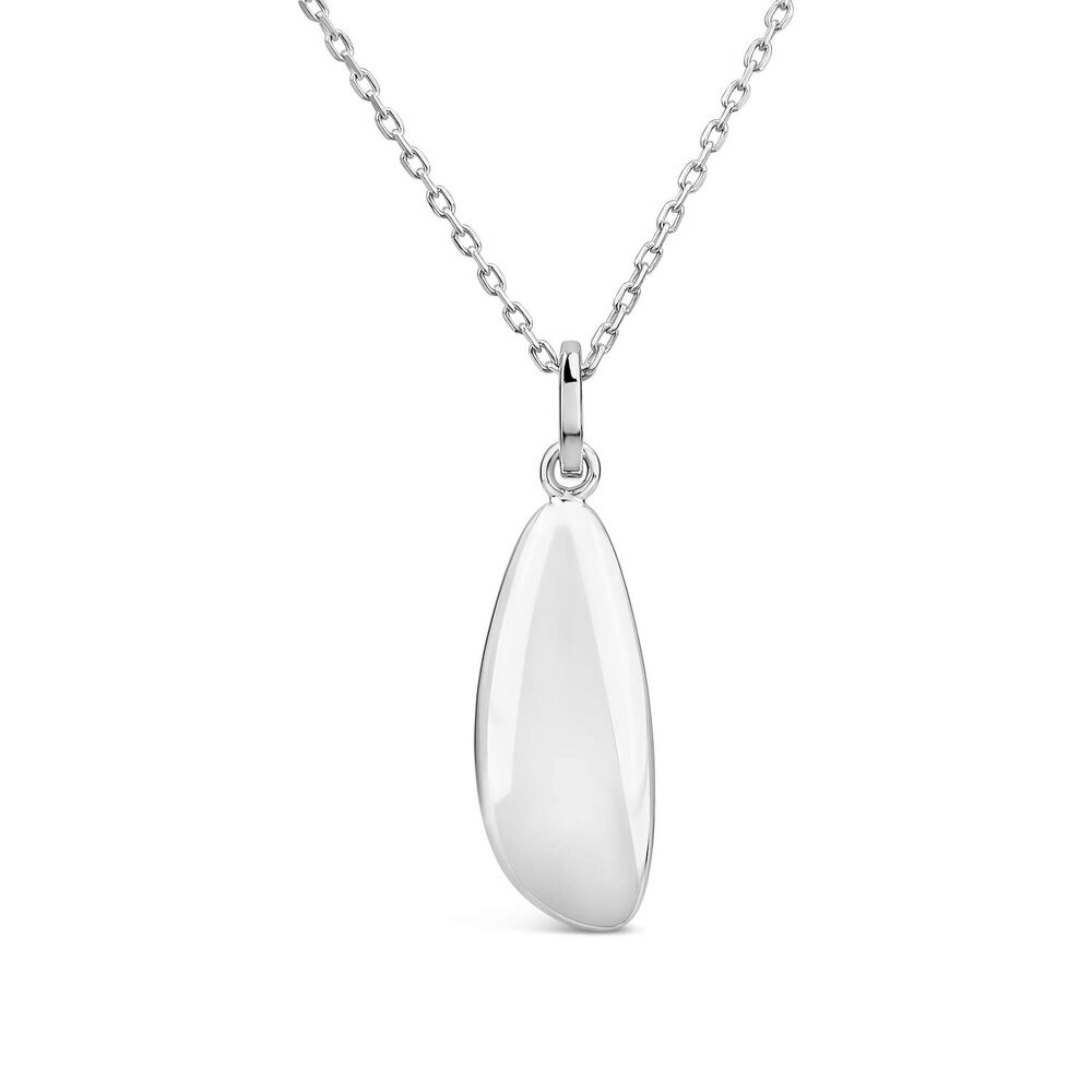 Sterling Silver Pebble Shaped Pendant image number 0