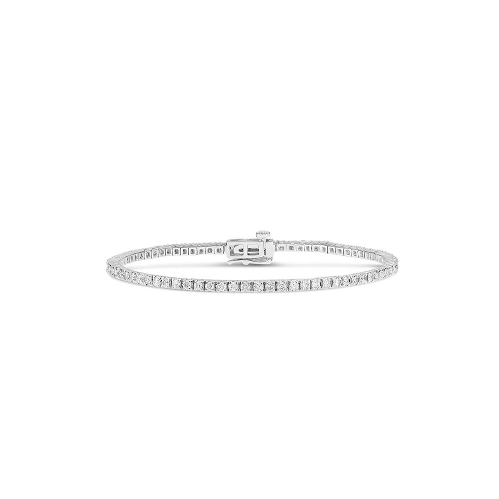 Platinum 2.00ct Diamond Tennis Bracelet