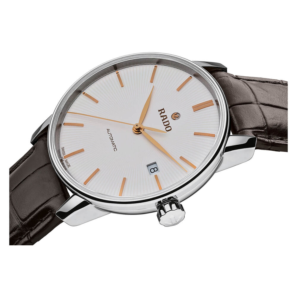 Rado Coupole Classic Automatic Men's Brown Leather Strap Watch