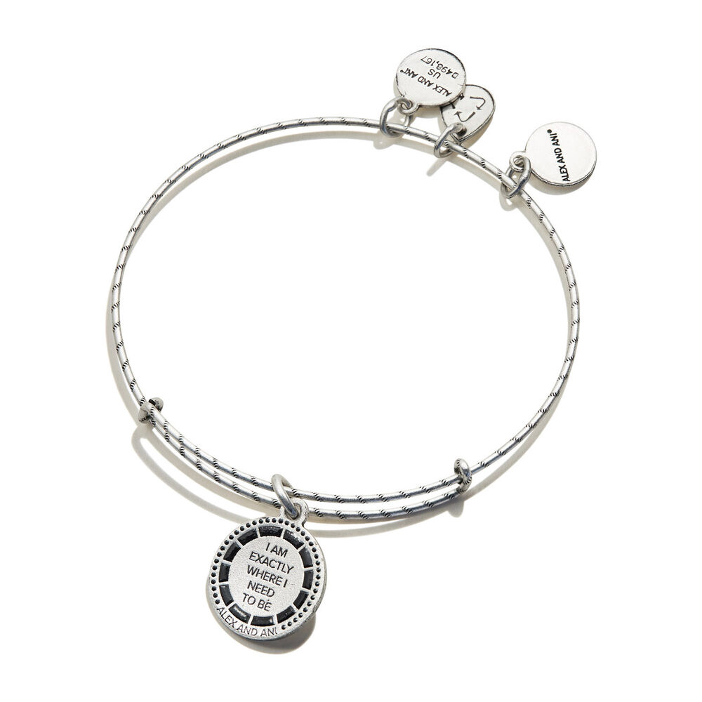 Alex And Ani Silver-Tone Path Of Life Bangle image number 1
