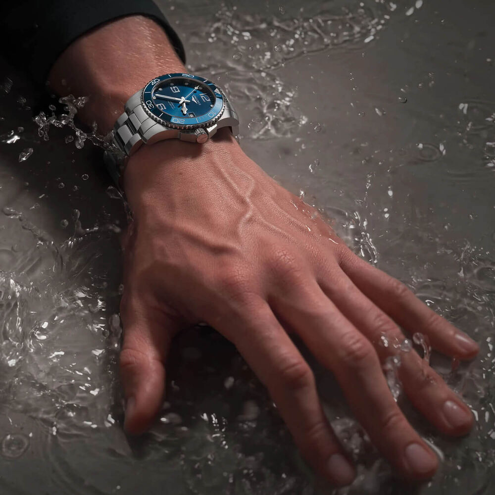 Longines Diving HydroConquest 41mm Automatic Blue Dial Bracelet Watch image number 5
