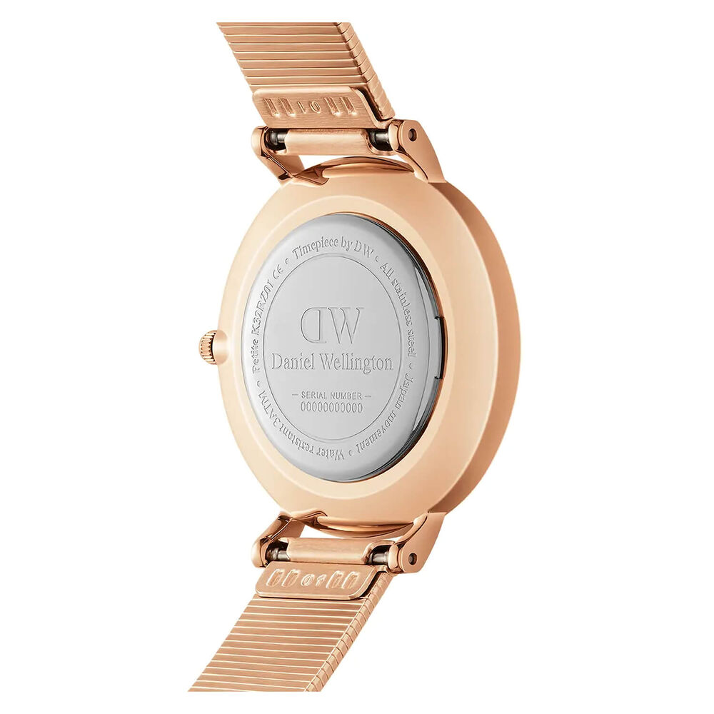 Daniel Wellington Pettite Piano 28mm White Dial Rose Gold Case Watch image number 2