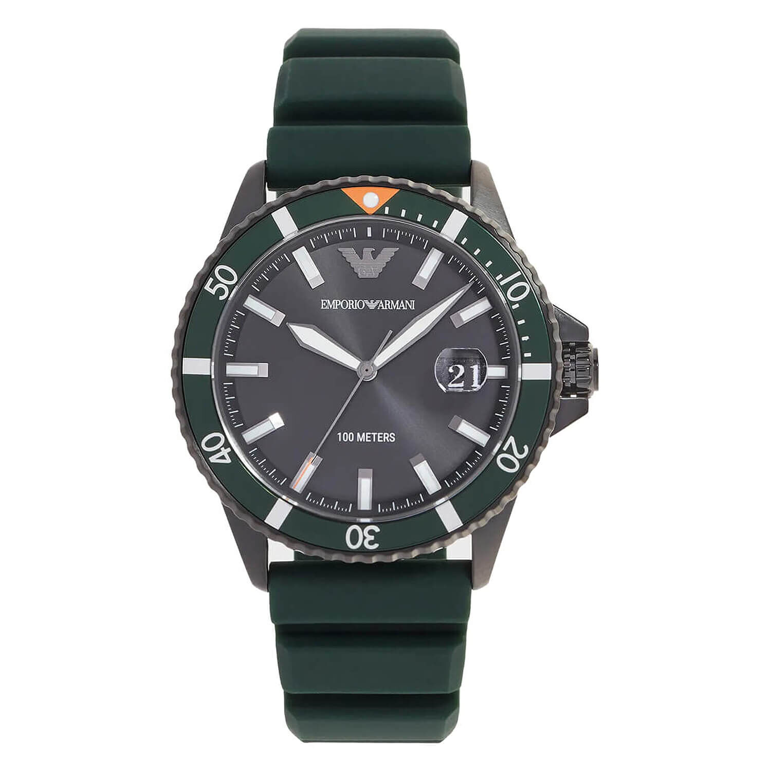 Armani sales watch rubber