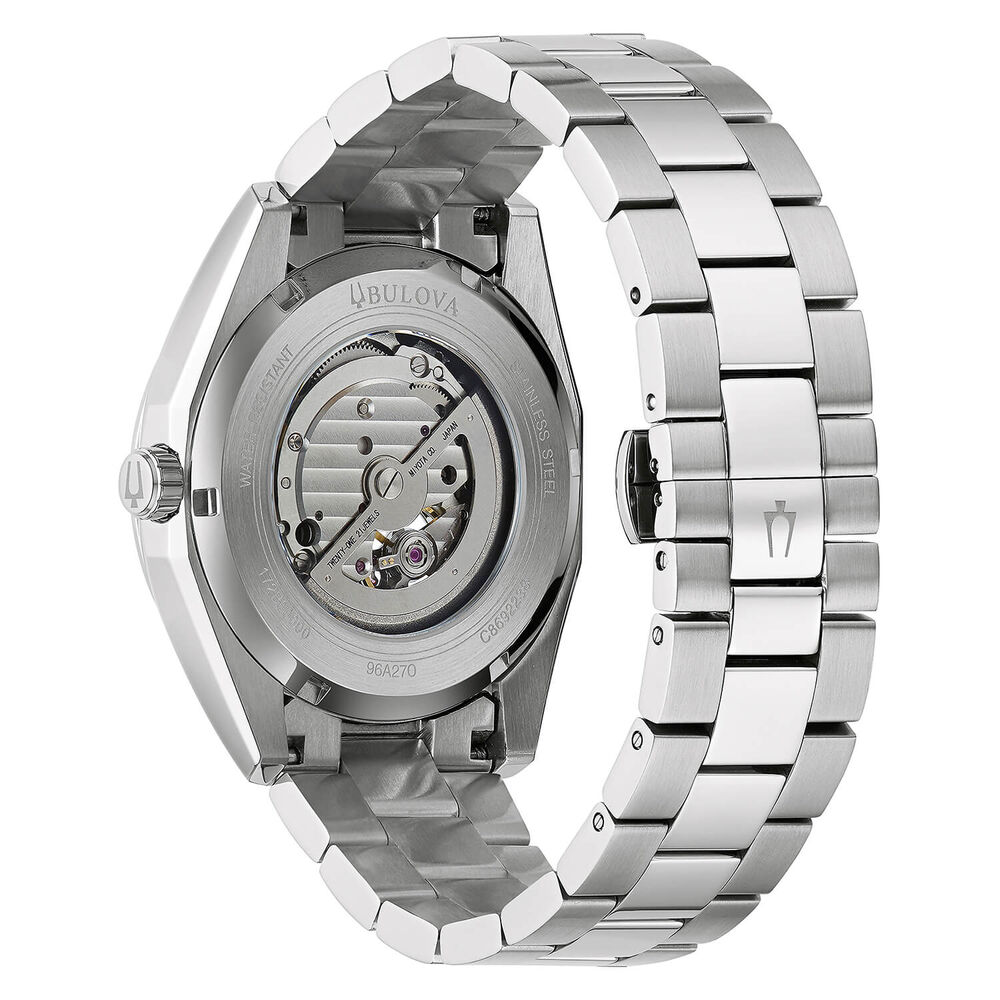 Bulova Men's Classic Black Dial Steel Bracelet Watch image number 2