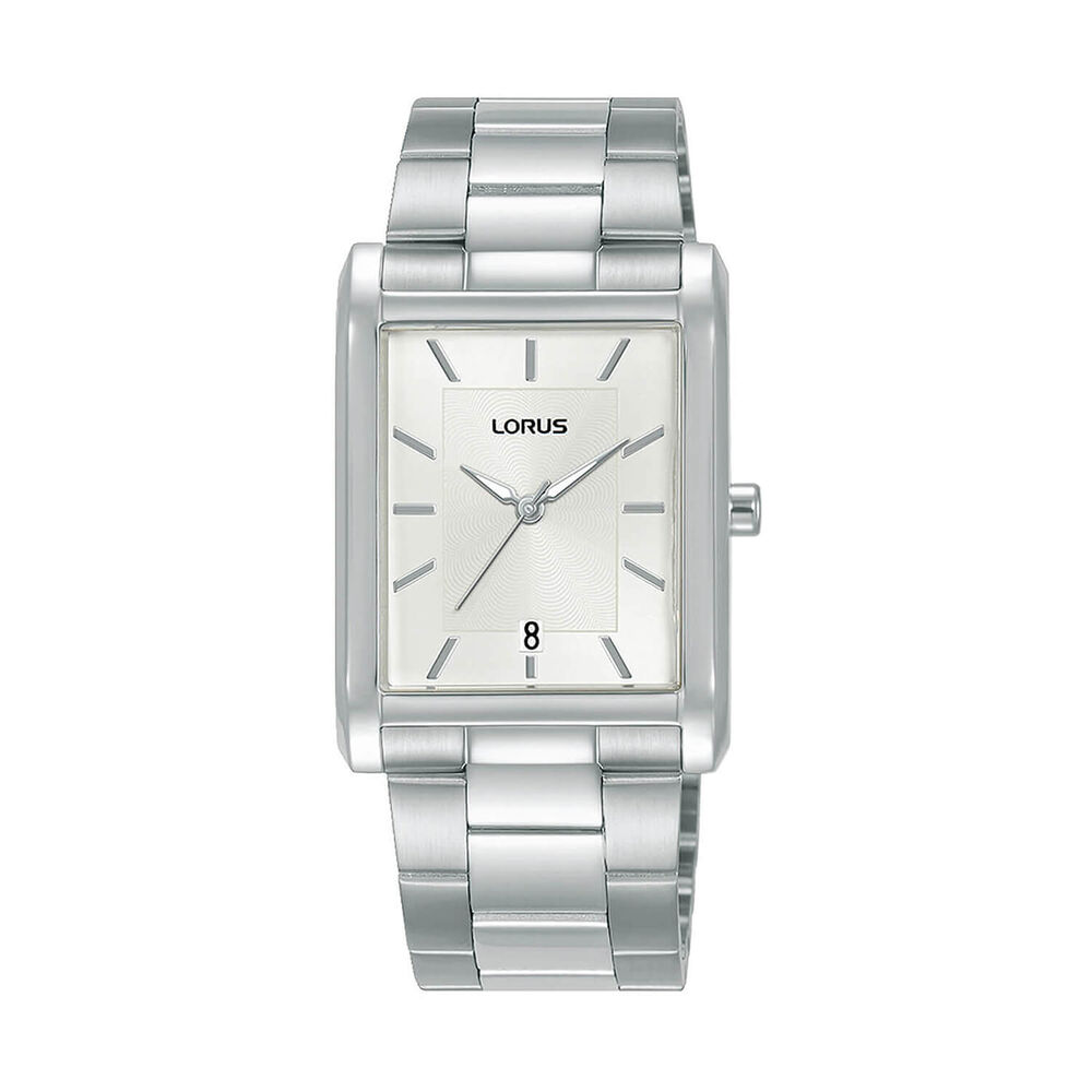 Lorus Quartz Gents 29mm Silver Dial Steel Bracelet Watch image number 0