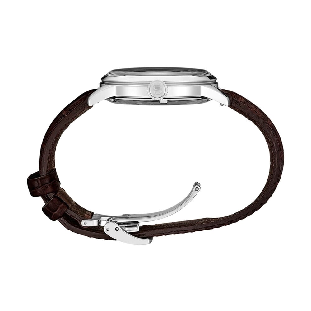 Seiko Presage Cocktail Time Crushed Ice &lsquo;Mint Mist&rsquo; 38.5mm Green Dial Leather Strap Watch
