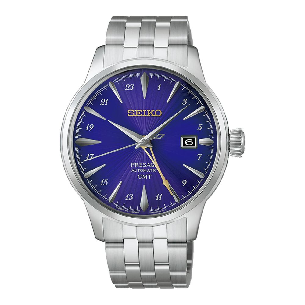 Seiko 145th Anniversary Presage Cocktail Time GMT Limited Edition Edo Purple Watch