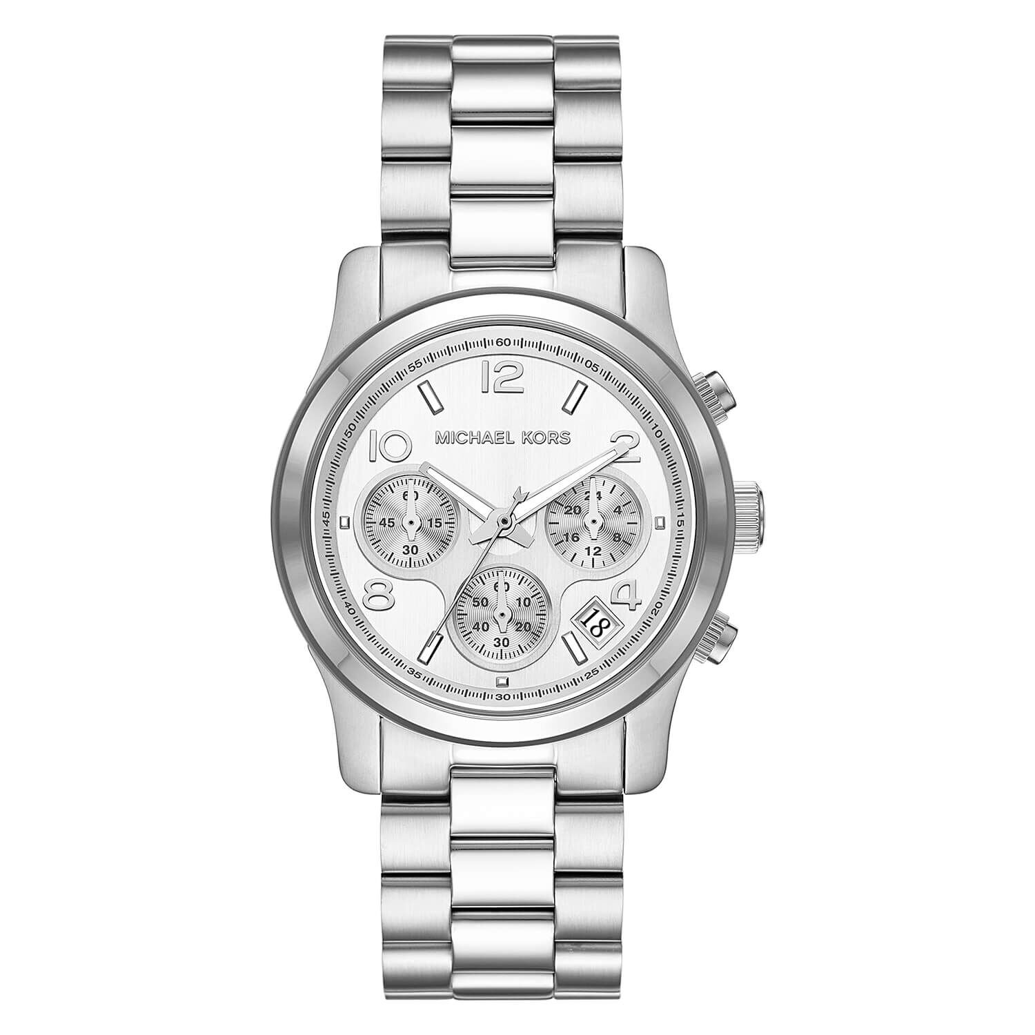 Michael kors silver hot sale bracelet watch