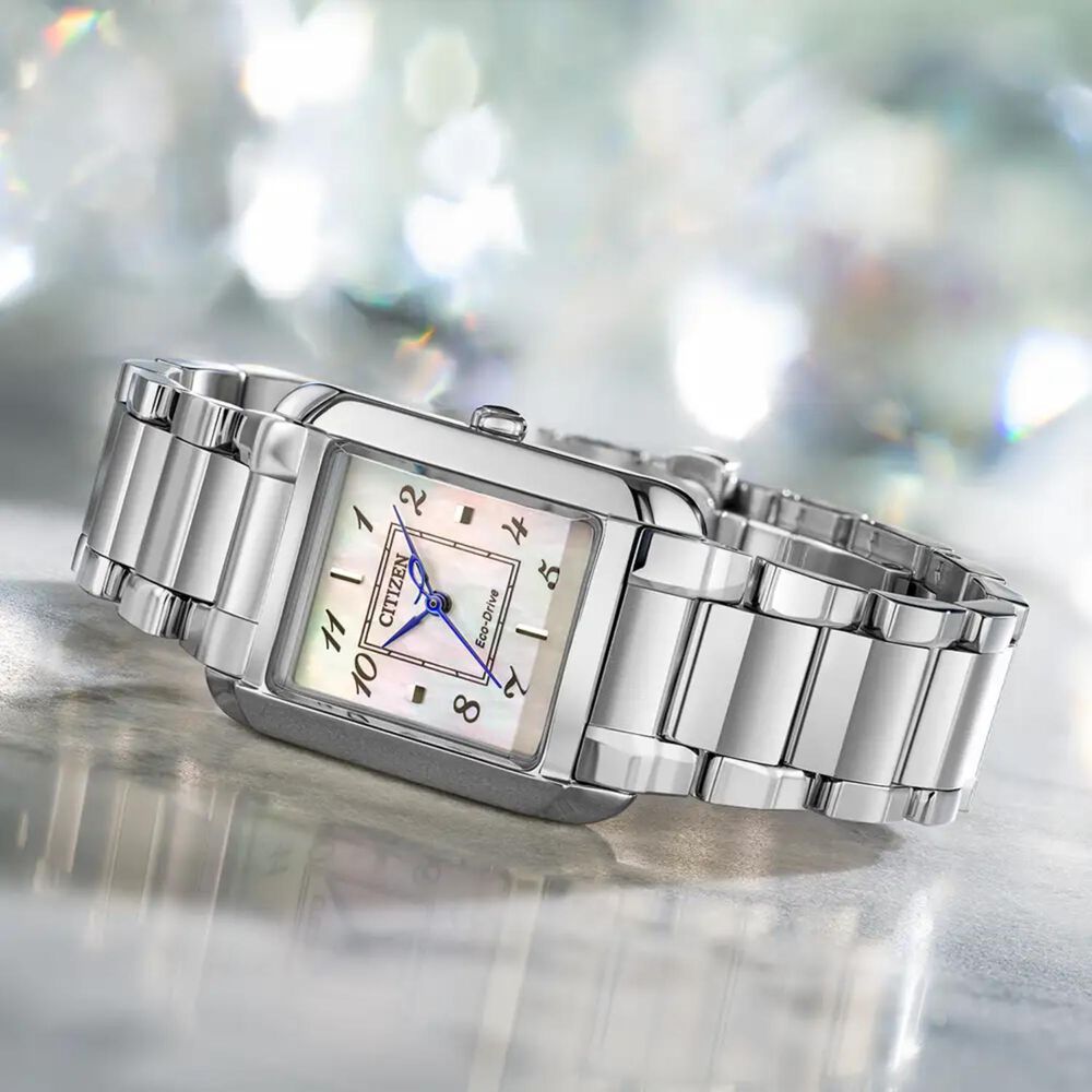 Citizen L Bianca 22mm Mother of Pearl Dial Stainless Steel Bracelet Watch image number 3