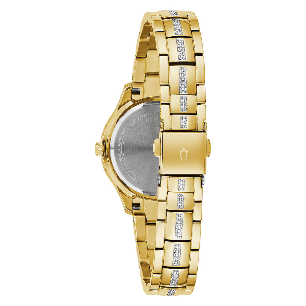 Bulova Crystal Phantom 31mm Pearlised Dial Bracelet Watch image number 2