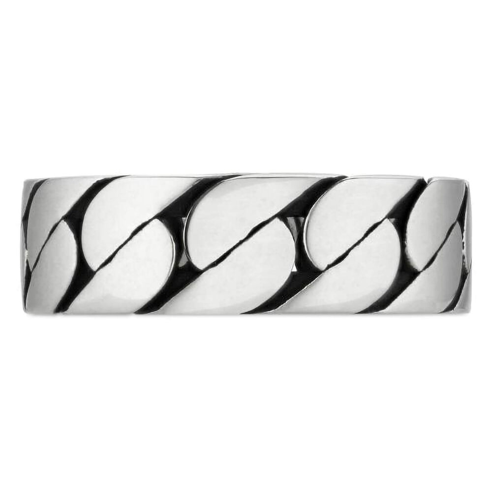 Gucci Interlocking G Sterling Silver 6mm Band Ring image number 3