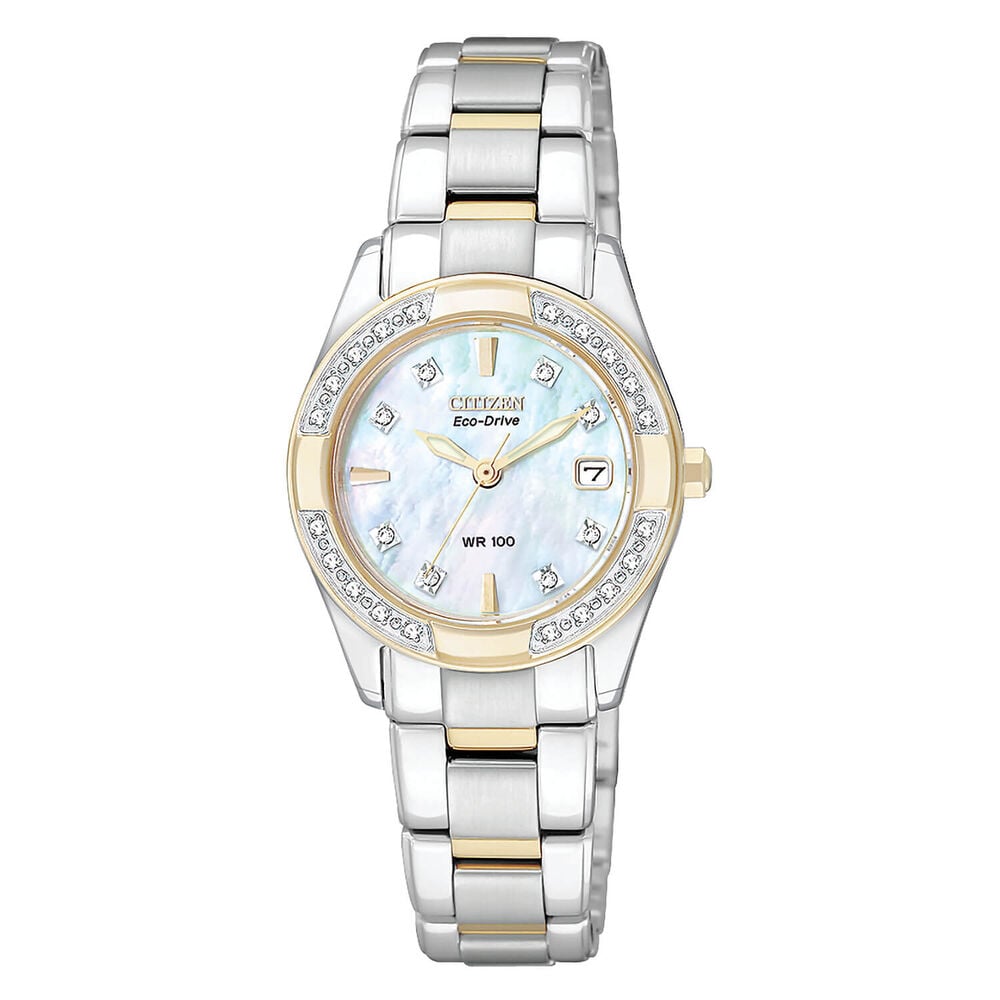 Citizen Eco-Drive Regent Mother of Pearl with Two-Tone Bracelet image number 0