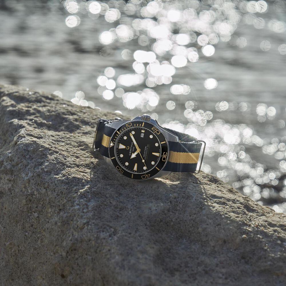Certina DS Action Diver 40.5mm Black Dial Fabric Strap Watch image number 6
