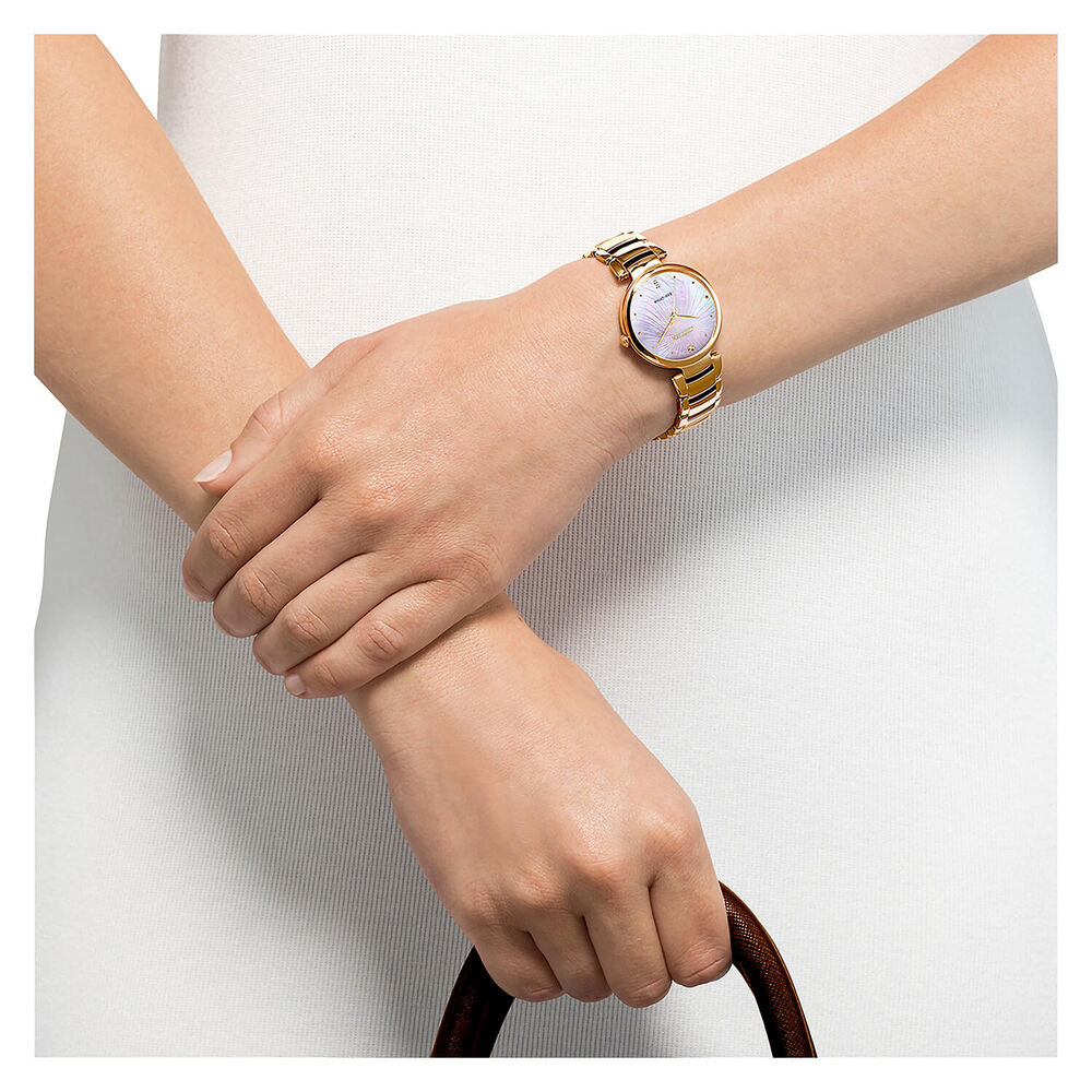 Citizen L Collection Rose Gold Plated Mother of Pearl Dial Bracelet Watch image number 4