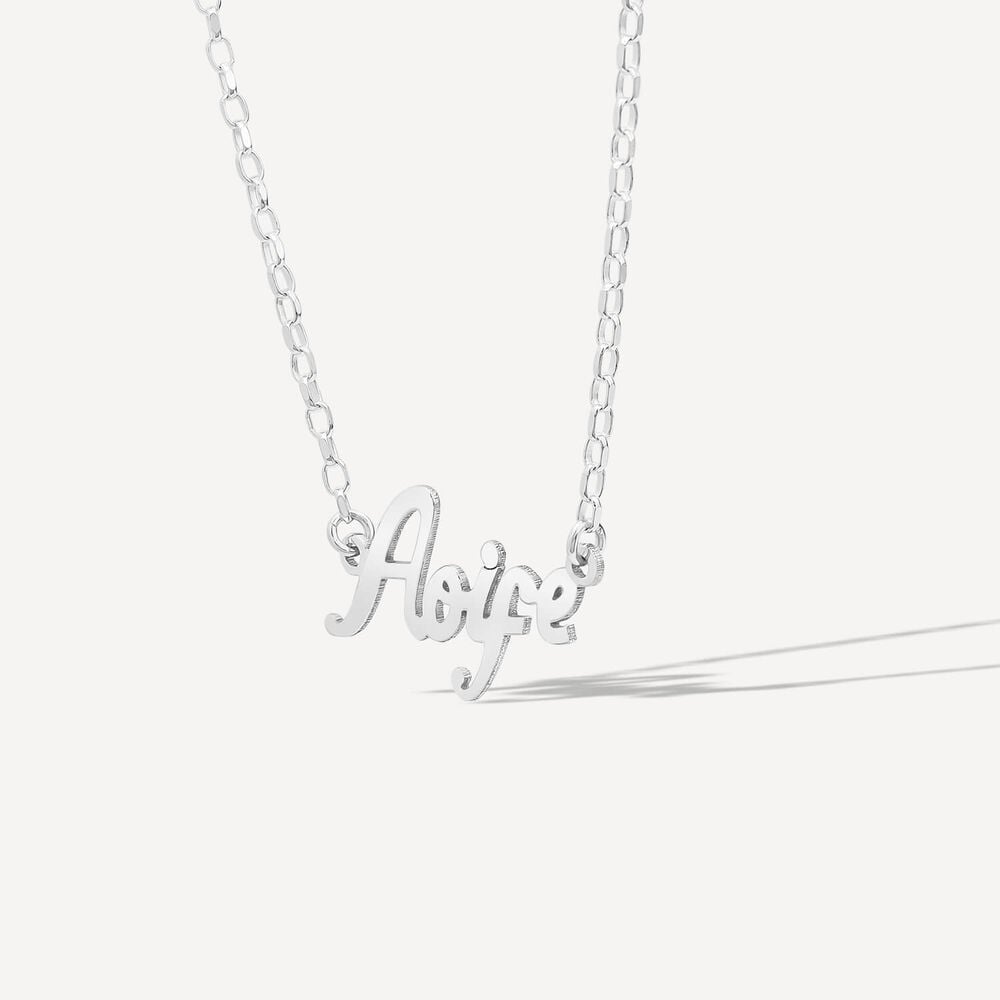 Sterling Silver Personalised Name Necklace (up to 6 letters) (Special Order: 3-5 weeks) image number 1