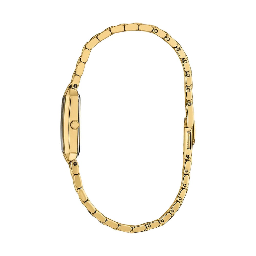 Citizen Silhouette 26mm Rectangular Mother of Pearl Dial Gold Tone Steel Bracelet Watch