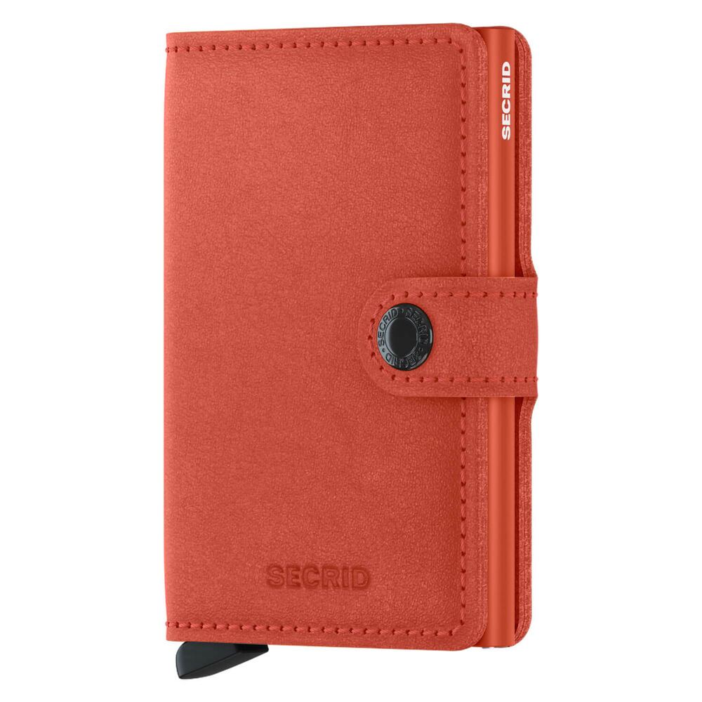 Secrid Original Orange Leather Miniwallet