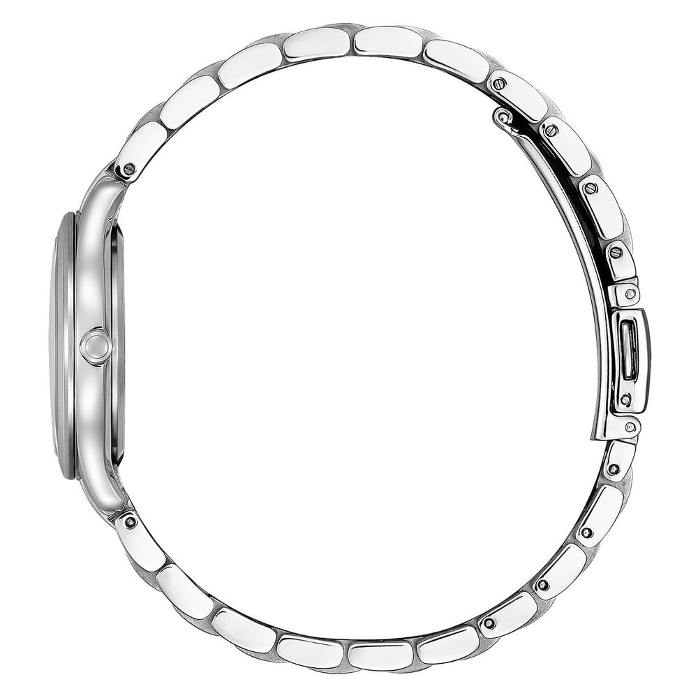 Citizen Eco Drive Silhouette Mother of Pearl Dial Steel Bracelet Watch