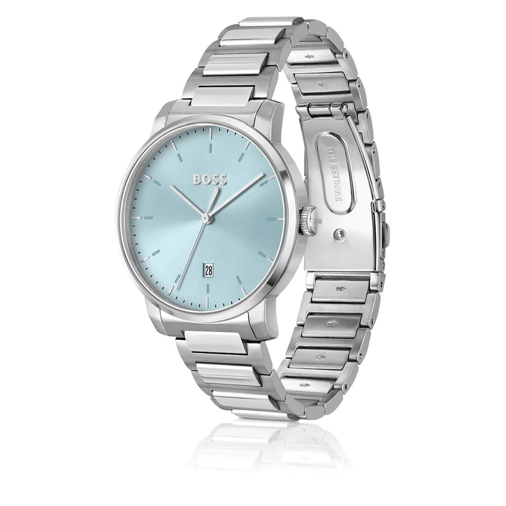BOSS Dean 41mm Blue Dial Steel Bracelet Watch