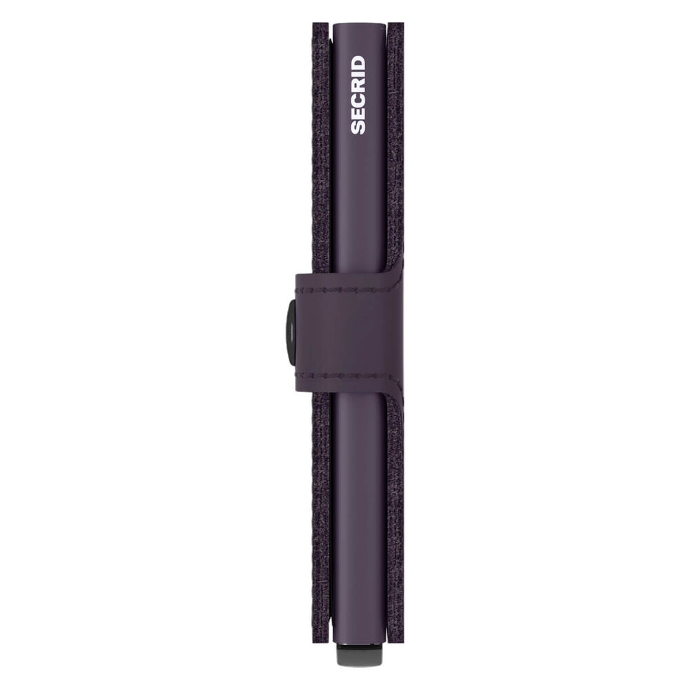 Secrid Matte Dark Purple Leather Miniwallet image number 2