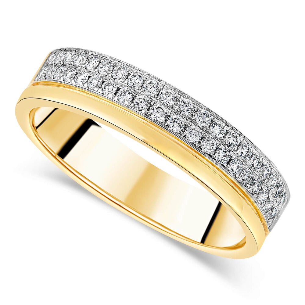 18ct Gold Diamond Wedding Ring image number 0