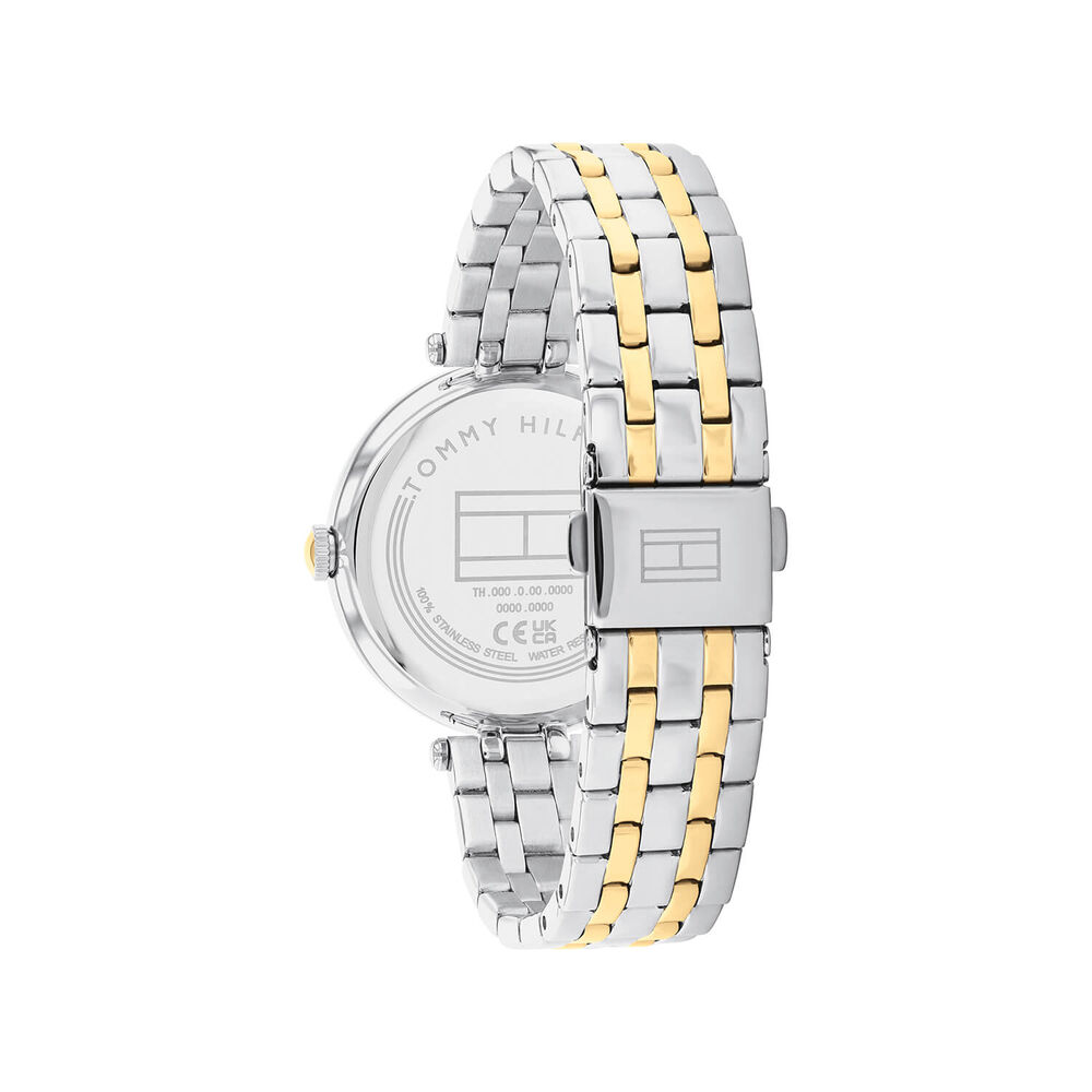Tommy Hilfiger 34mm Cubic Zirconia Dial & Bezel Two-Tone Stainess Steel Bracelet Watch image number 3