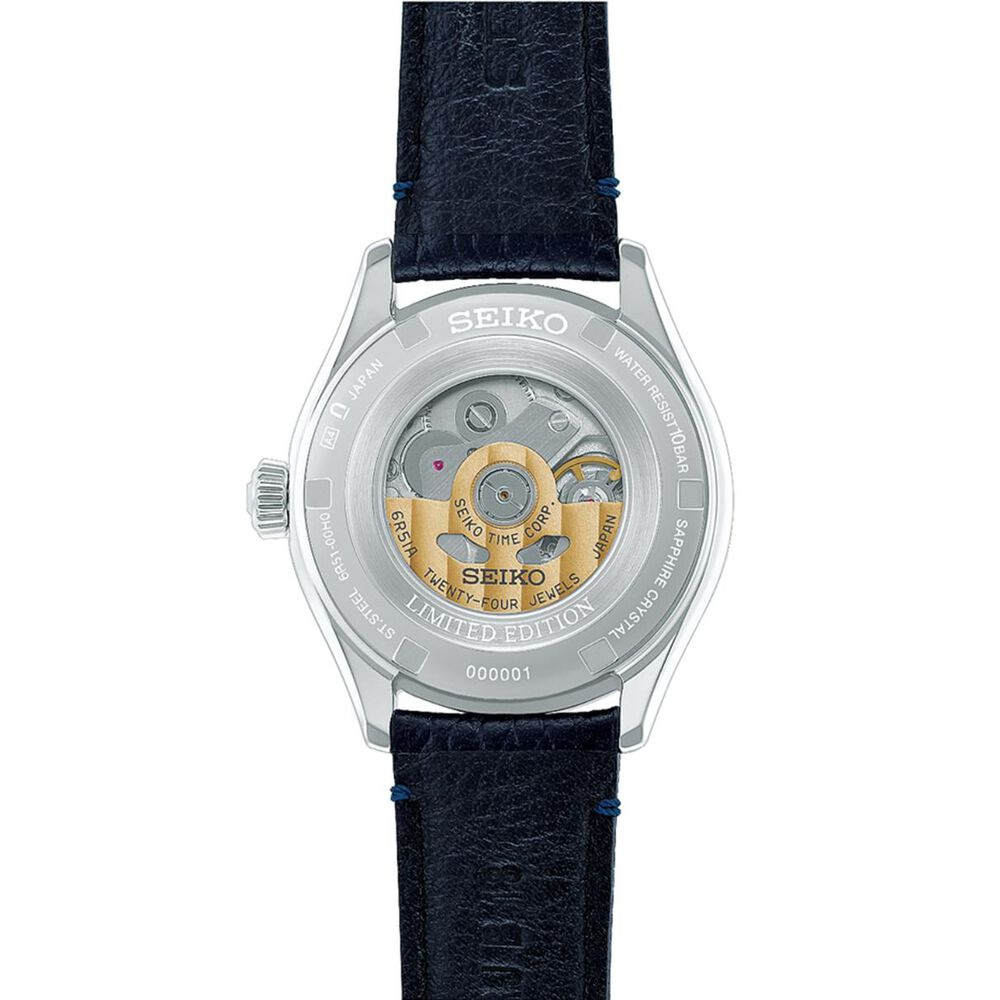 Seiko 145th Anniversary Presage Classic Series Limited Edition 'Shiro-neri' Leather Strap Watch