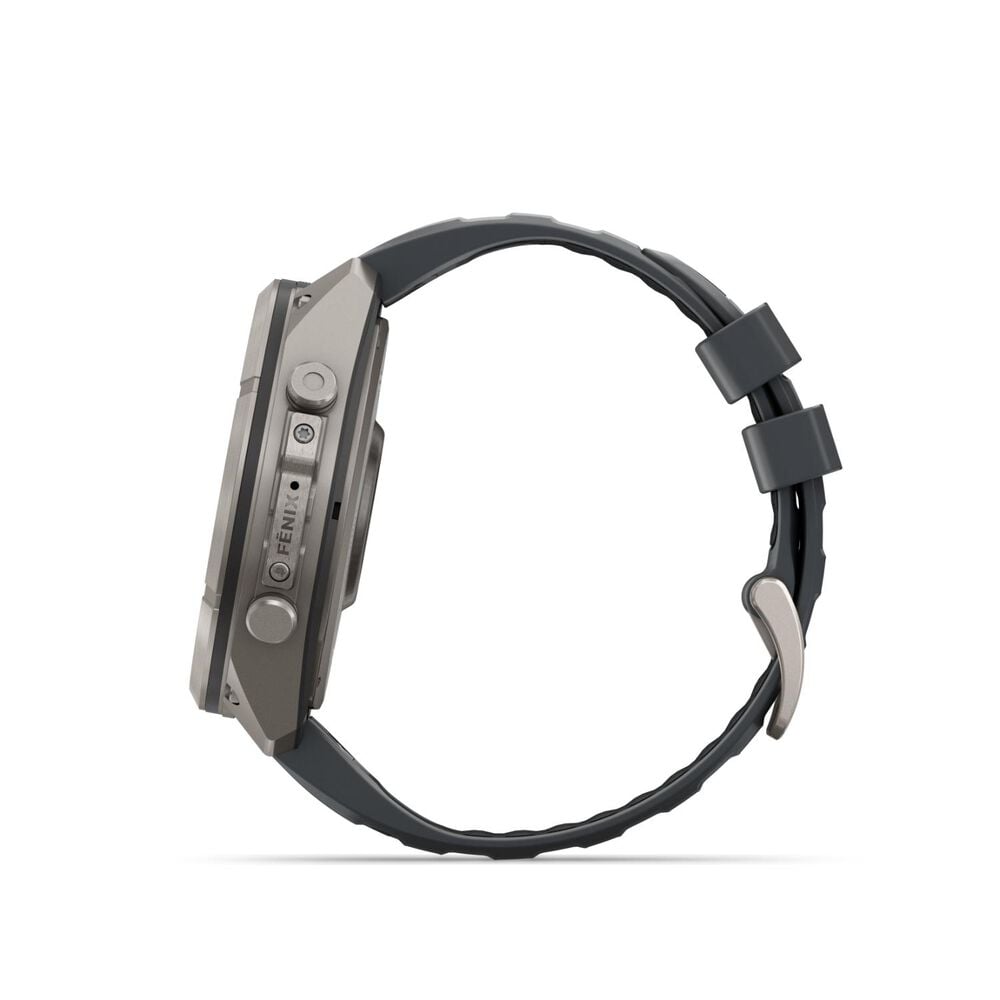 Garmin fenix 9 Pro 51mm Titanium Graphite/Black Silicone Strap Watch