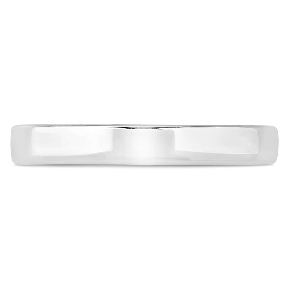 Sterling Silver Gents 3mm Plain Polished Band Ring image number 1