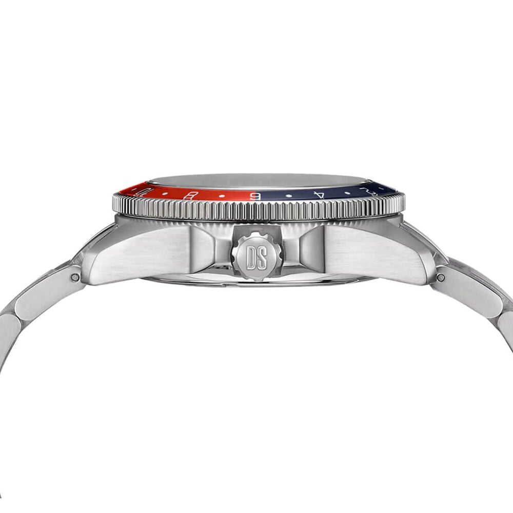 Certina DS Action GMT Powermatic 80 41mm Blue Dial Red & Blue Bezel Steel Bracelet Watch image number 4