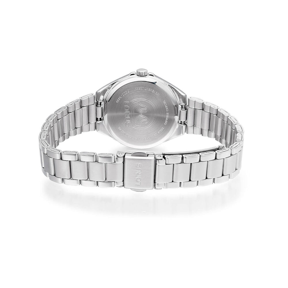 Lorus Quartz Ladies 28mm Blue Dial Steel Bracelet Watch image number 2