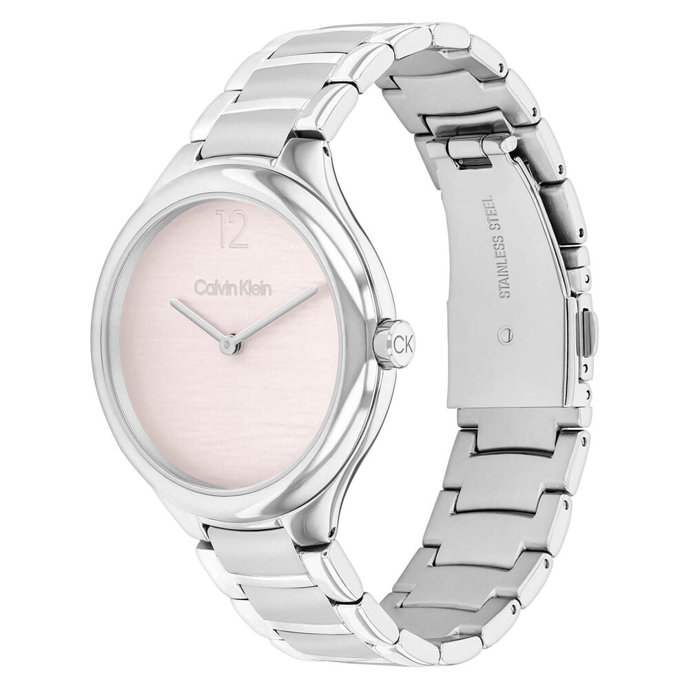 Calvin Klein Delight 38mm Pink Dial Stainless Steel Bracelet Watch image number 1