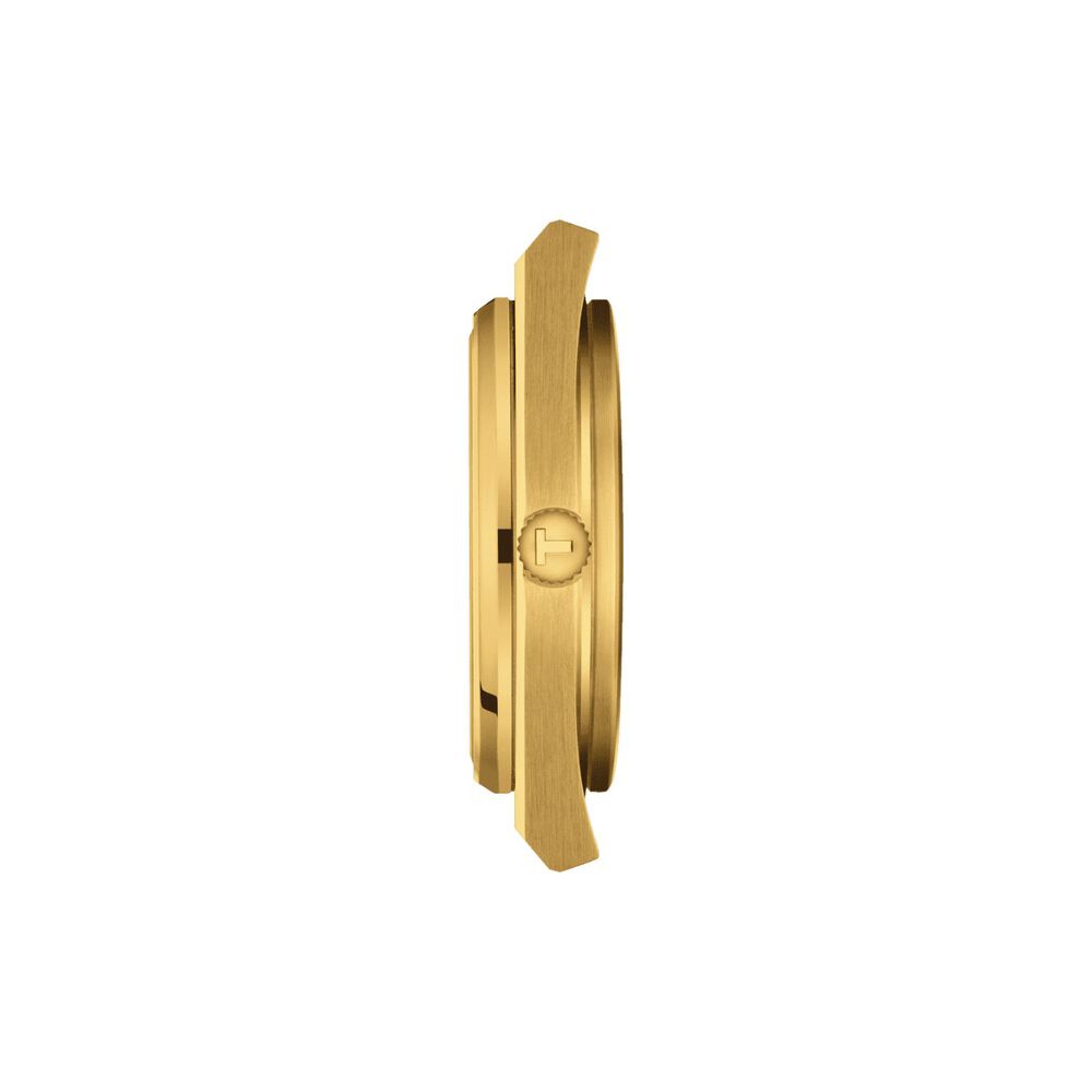 Tissot PRX Automatic 40mm Champagne Dial Yellow Gold PVD Case Bracelet Watch