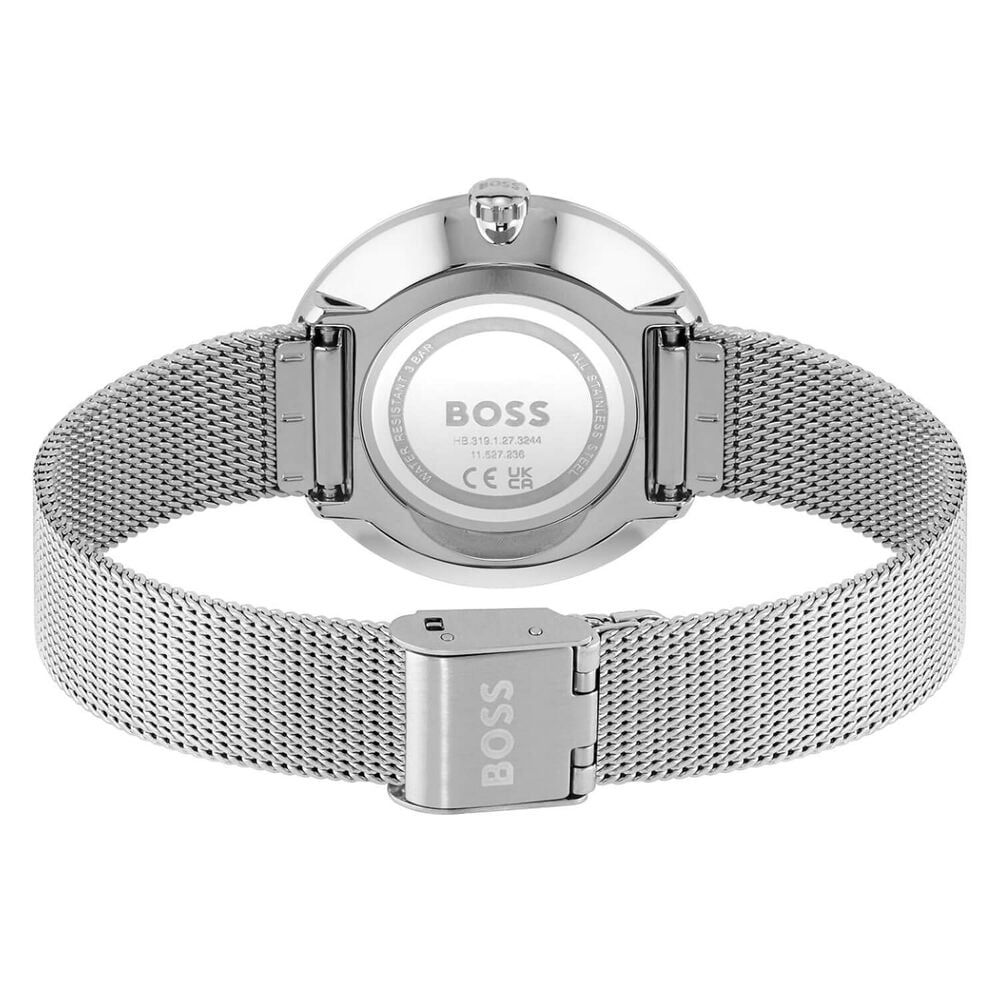 Hugo BOSS Praise 36mm Cubic Zirconia Dial Mesh Bracelet Watch image number 1